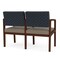 Lesro Lenox 2 Seat Tandem Seating W/ Arm, 44 in W 26 in L 31.5 in H LW2103 - alternate 3